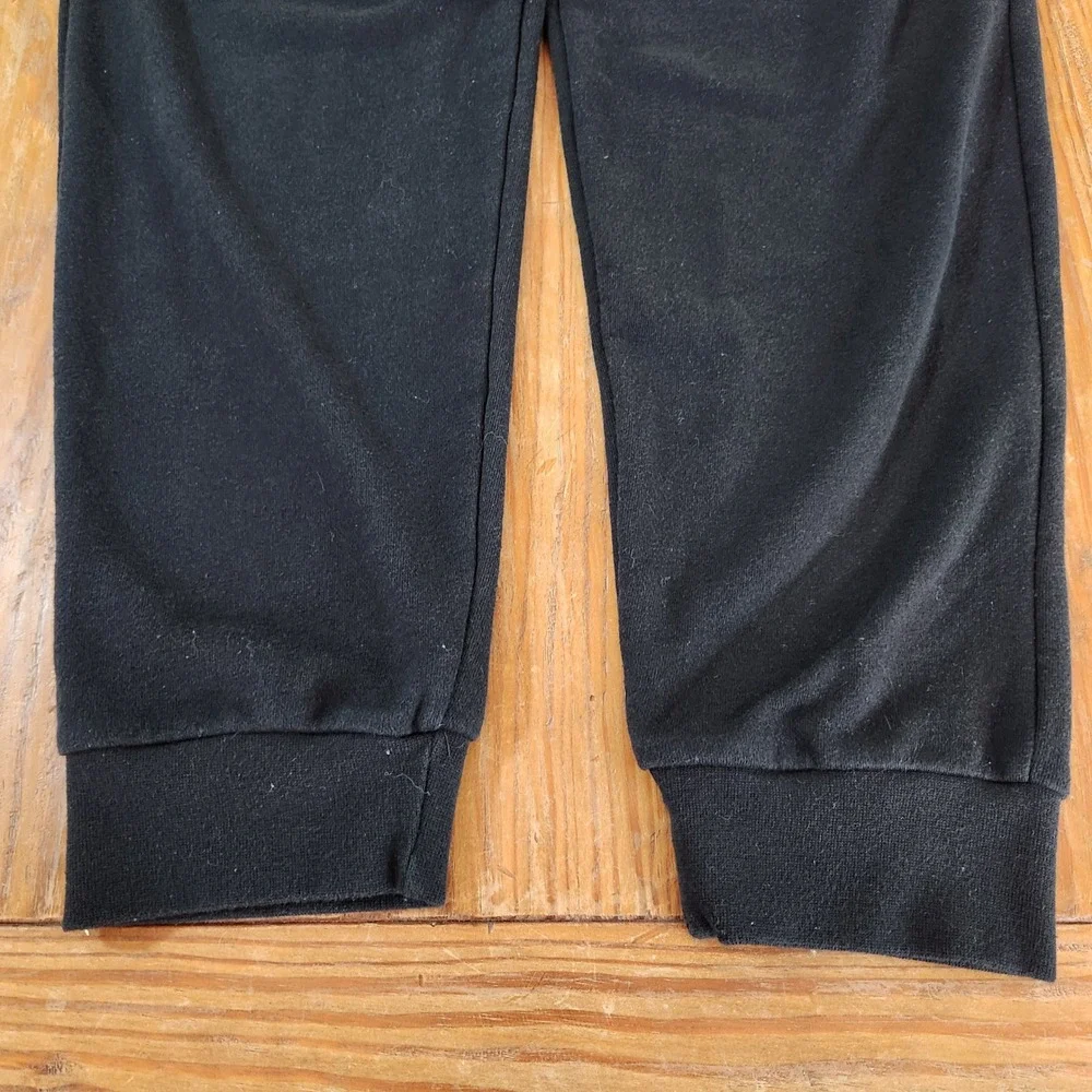 True Religion Black Men's Sweatpants Joggers Drawstring Waist Logo Pockets Large